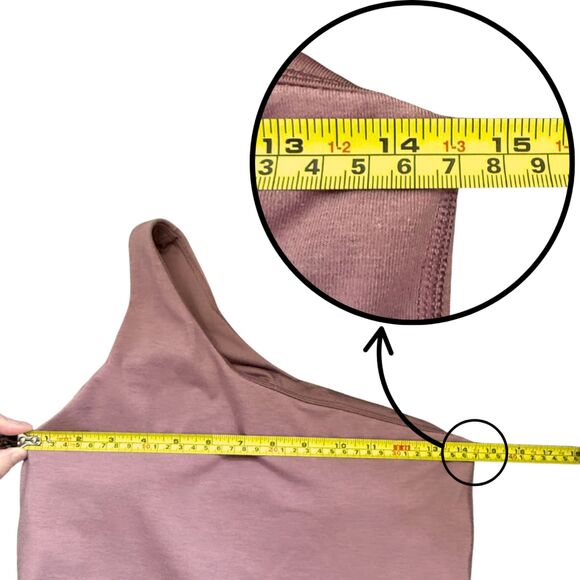 OLD NAVY Mauve Pink One Shoulder Powerchill Athletic Jumpsuit Women Medium NWOT - Picture 11 of 15